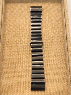 Garmin OEM Stainless Steel Band, 26mm, Black, Clasp, Fenix